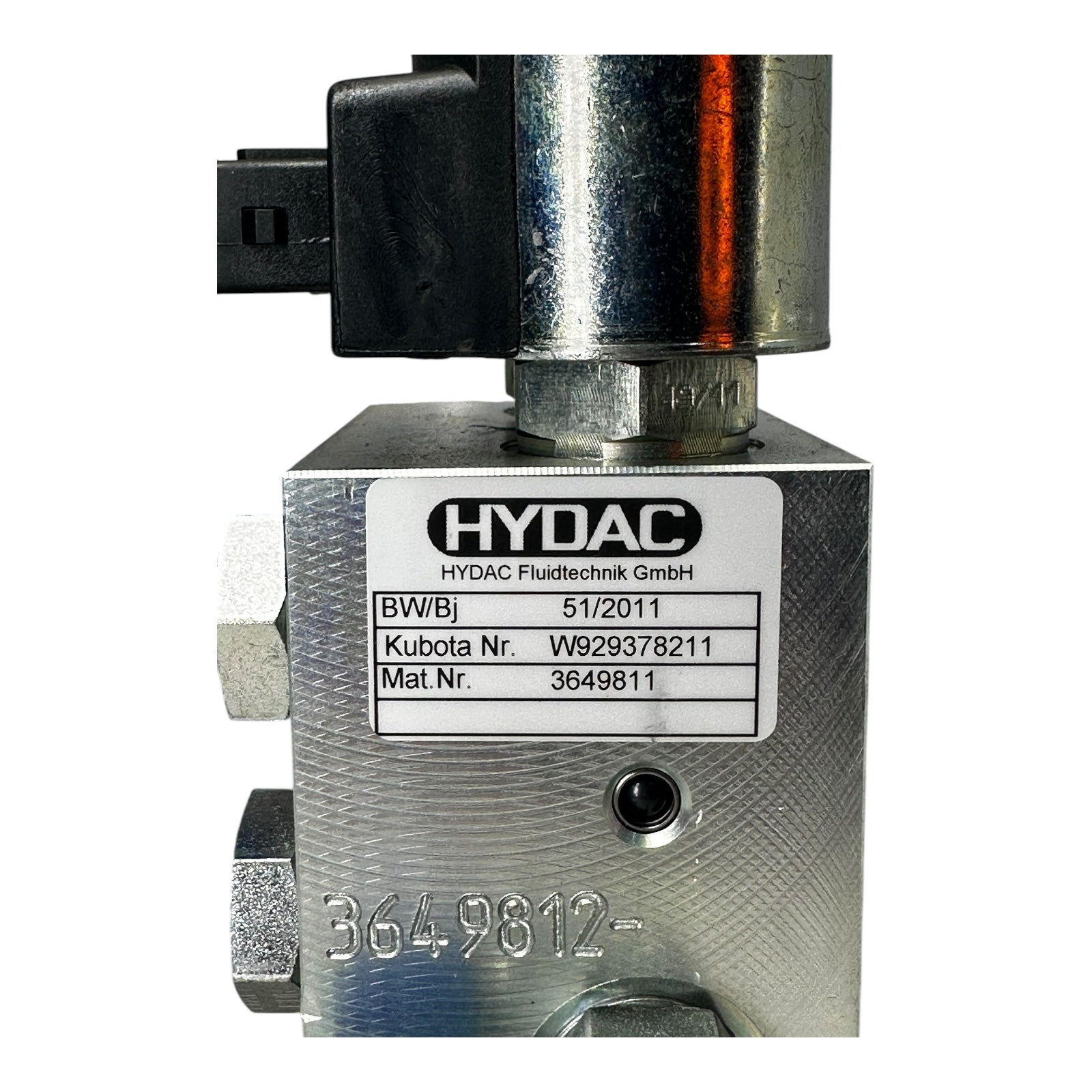 Hydac 3649811 Ventilblock W929378211 2-fach Magnetventil Kubota kompatibel