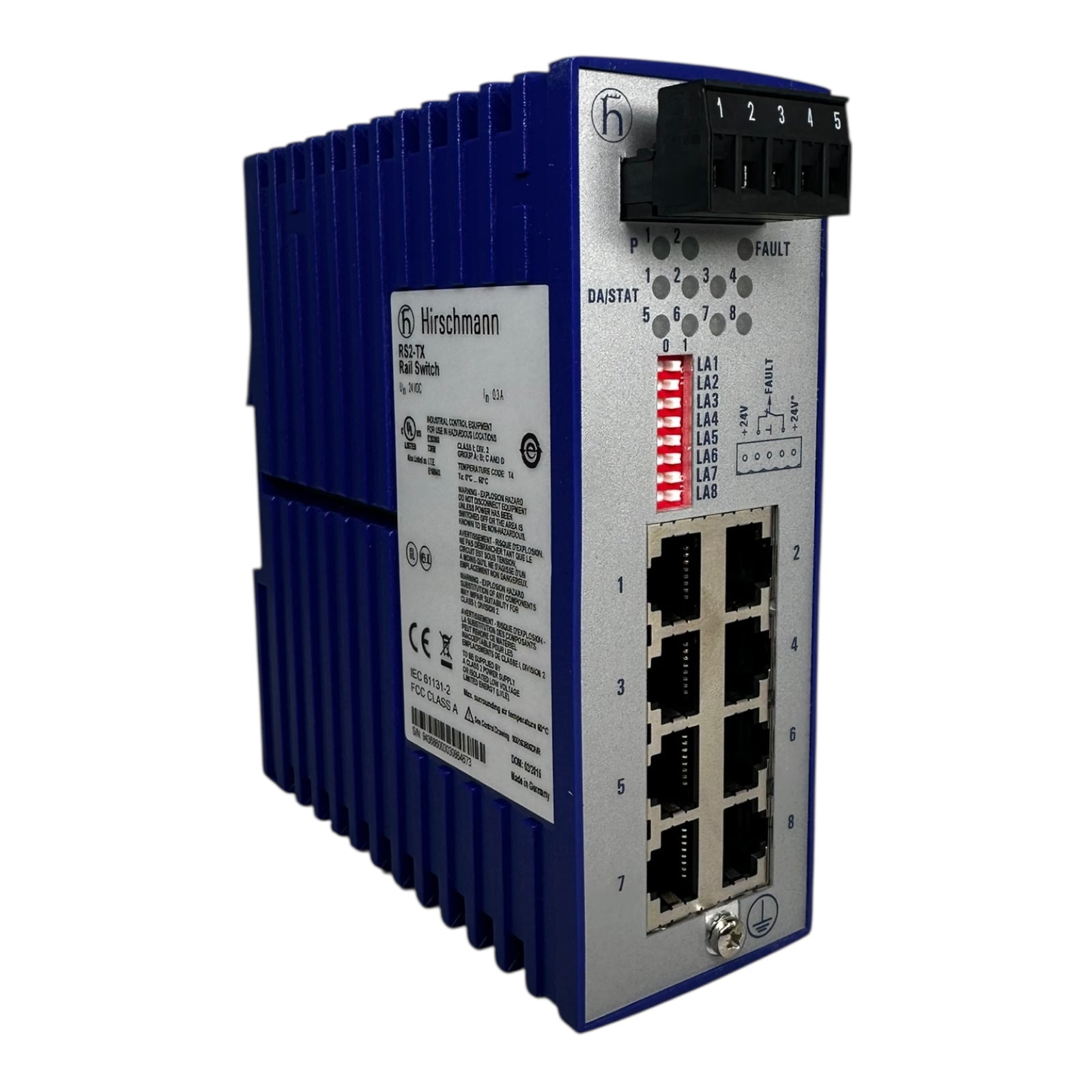 Hirschmann RS2-TX 943 686-003 – 2-Port Ethernet Rail Switch | Hutschiene NEU OVP