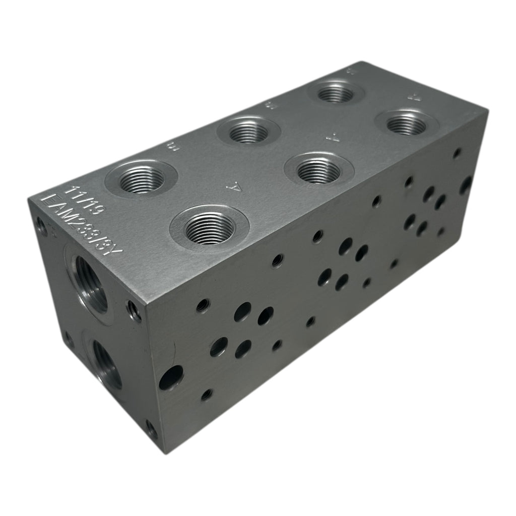 Eurofluid EAM233/3Y Hydraulik-Verteilerblock Aluminium Anschlussblock NG6/Cetop3