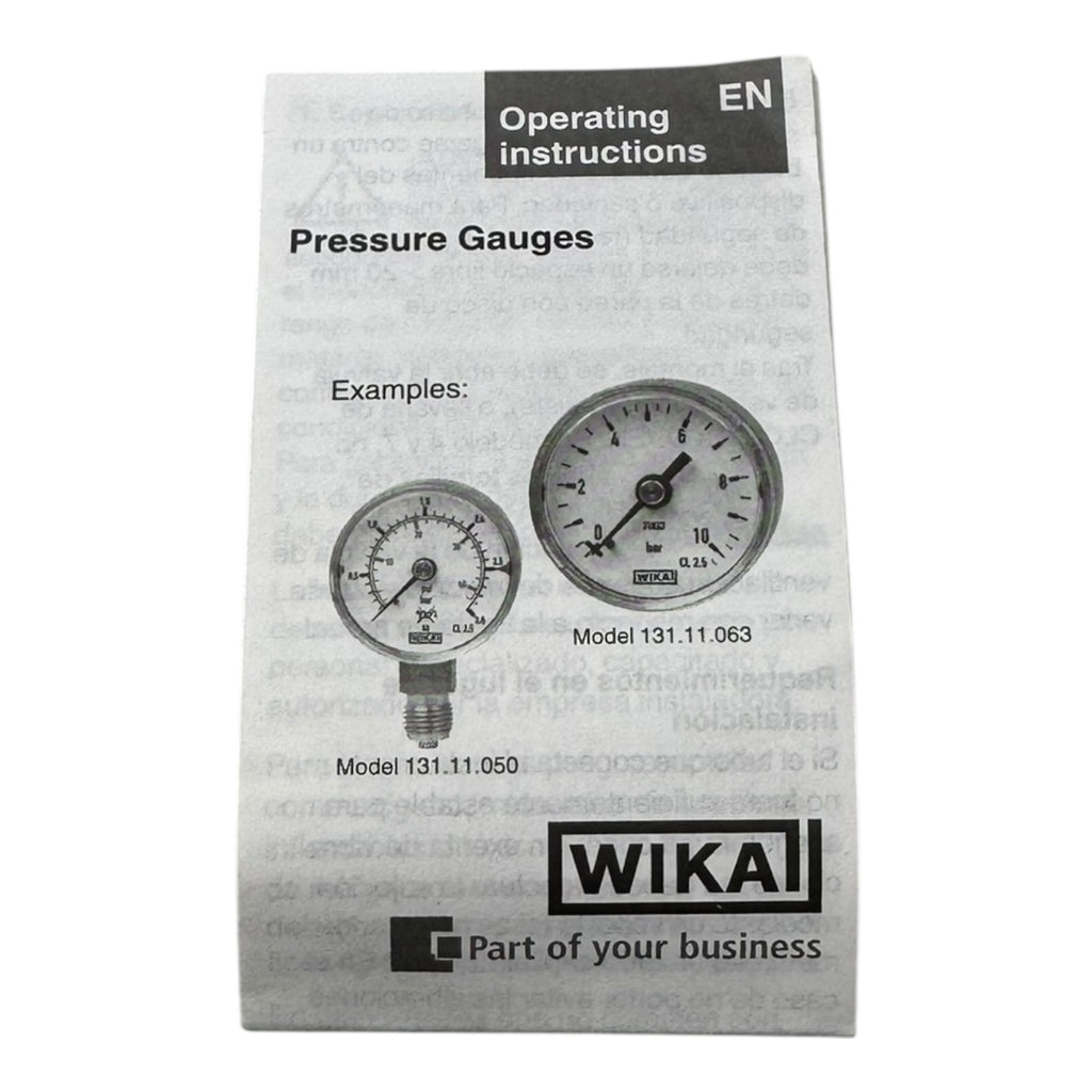 WIKA 233.50.063 Manometer 250bar G1/4B unten Edelstahl 316 Rohrfeder