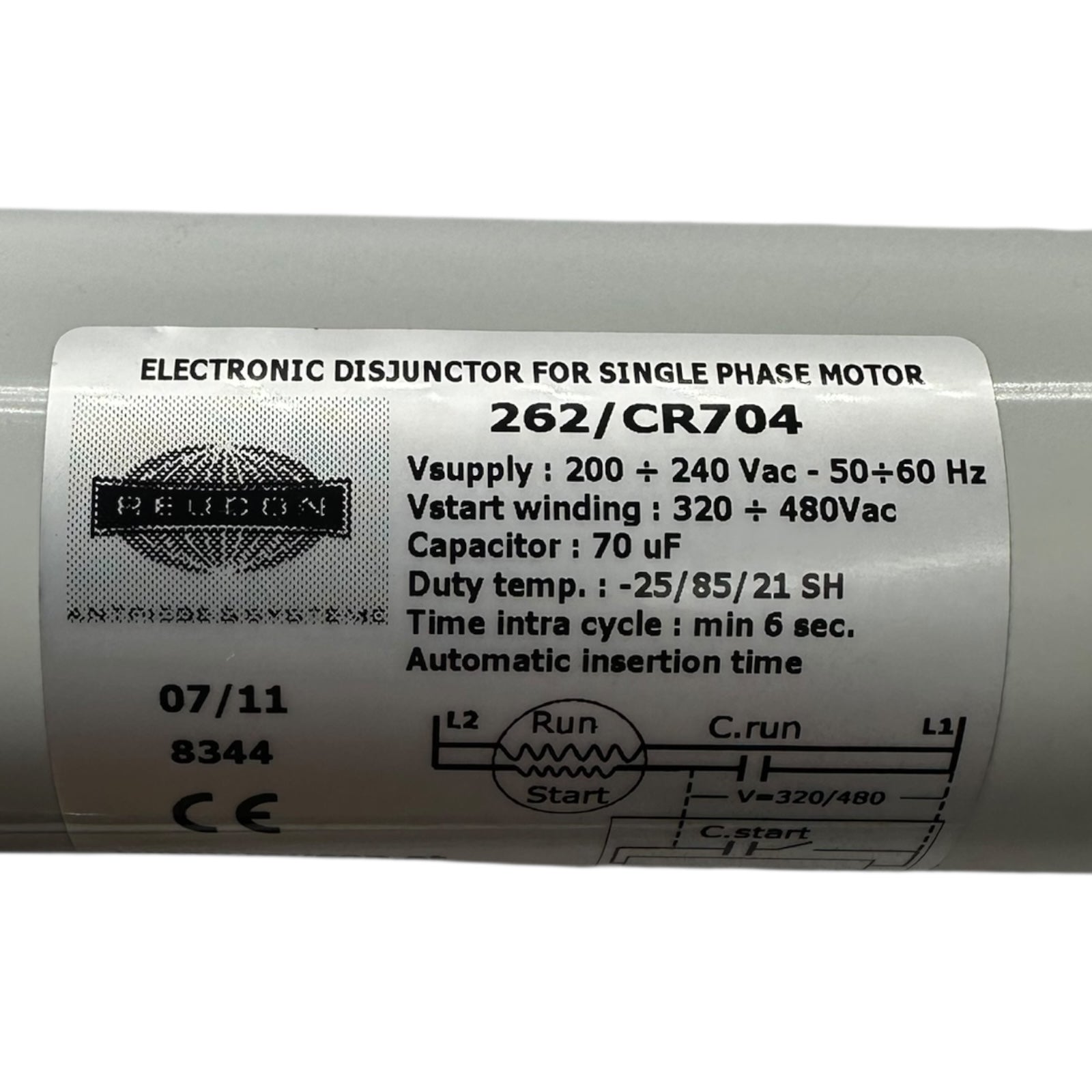 Reucon 262/CR704 Anlaufrelais 70uF 200-240V 1~ Motorstarter