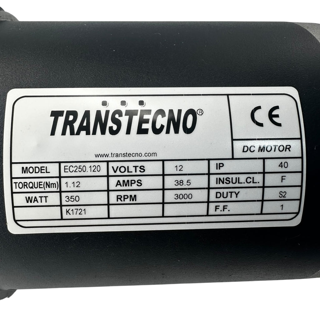 Transtecno EC250.120 DC-Motor 12V 350W 3000rpm B14 Rahmen63 Antrieb