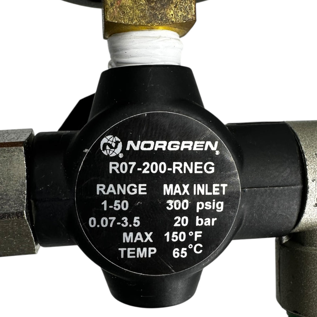 Norgren R07-200-RNEG Druckregler 0.07–3.5 bar mit Manometer & Filter