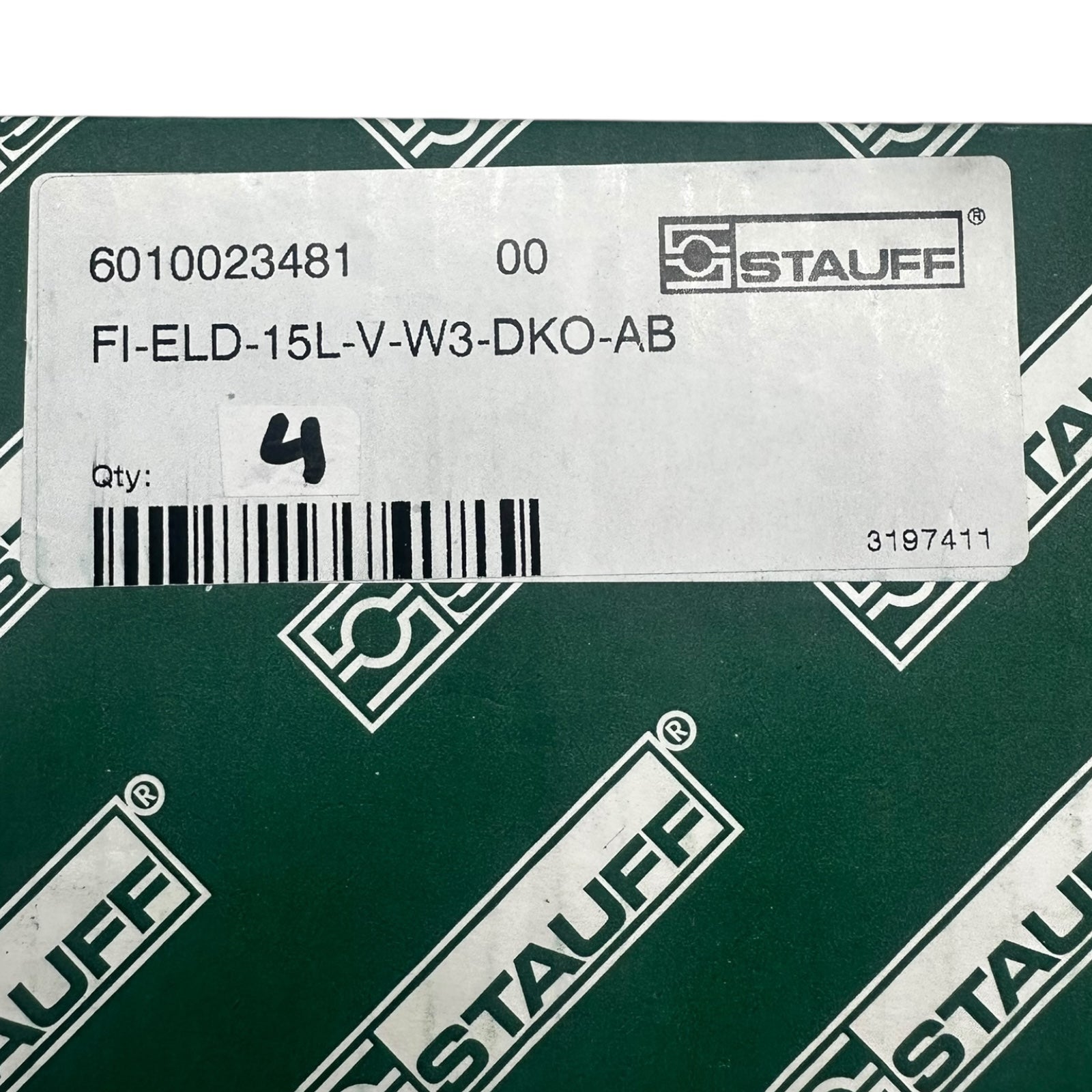4x Stauff FI-ELD-15L-V-W3-DKO-AB T-Stück Hydraulik Verschraubung 15 mm DKO