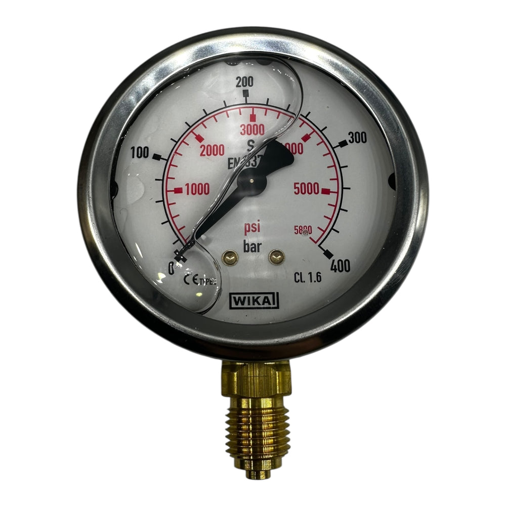 WIKA Manometer EN837 0–400 bar 0–5800 psi G1/4” unten Ø63mm CL1.6 NEU