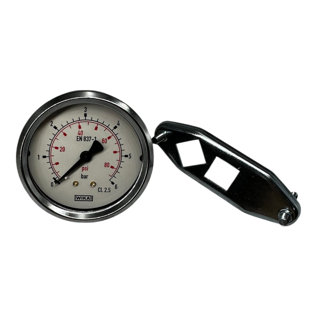 Wika Manometer 0–6 bar Ø63mm EN 837-1 CL2.5 G1/4B Druckmesser bar/psi neu