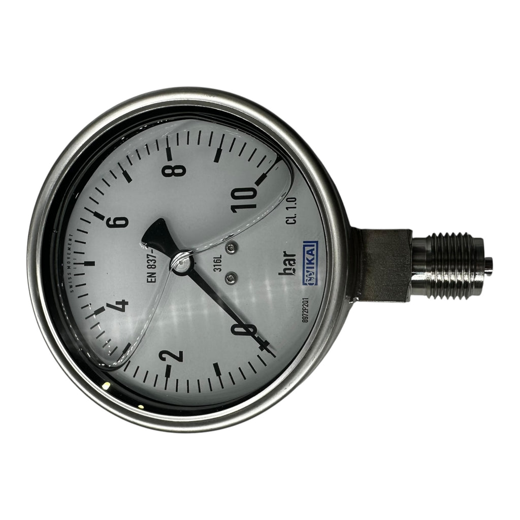 WIKA Manometer 233.50.100 10 bar G1/2B unten 316L Edelstahl Druckmesser