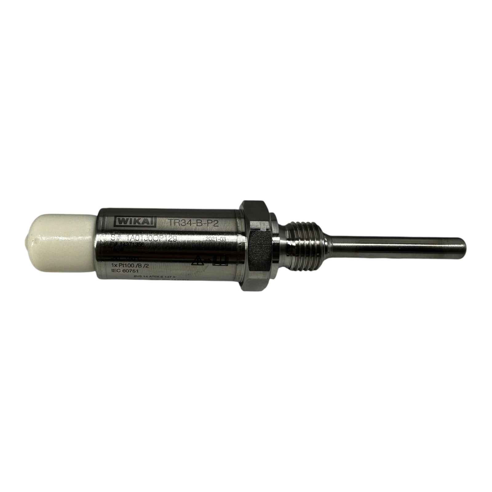 WIKA TR34 PT100-2L Temperaturfühler G1/4 50mmx6mm Widerstandsthermometer NEU