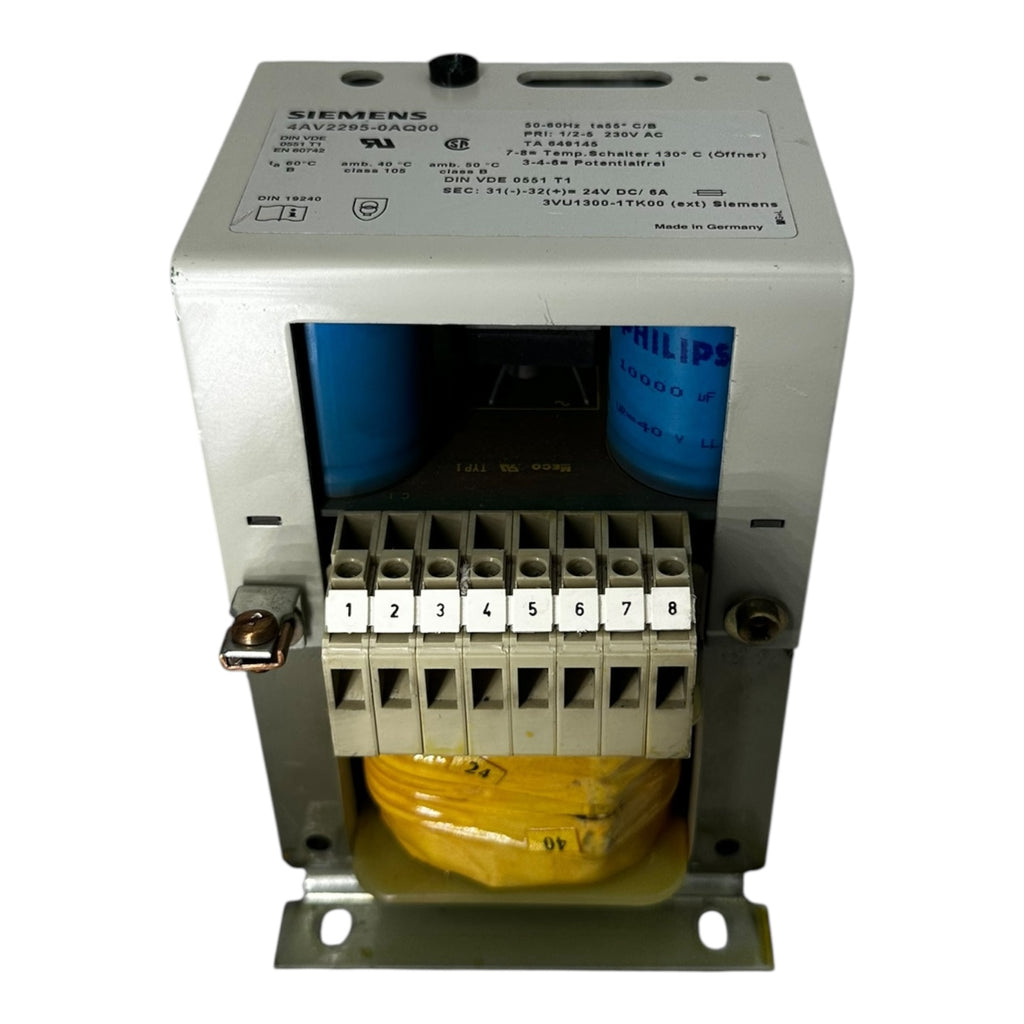 Siemens 4AV2295-0AQ00 Transformator 230V AC / 24V DC 6A Stromversorgung
