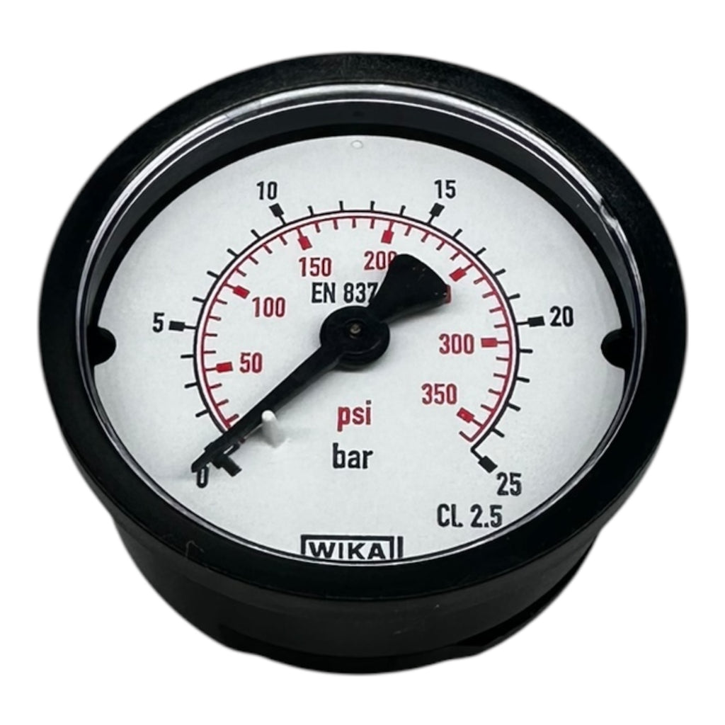 WIKA Manometer EN 837-1 0–25 bar 0–350 psi Druckmesser Ø63mm CL 2.5 neu