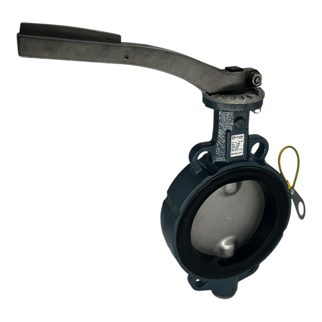 Ebro Z011-A Absperrklappe DN150 PN10 NBR Edelstahl 1.4408/1.4104 Handhebel