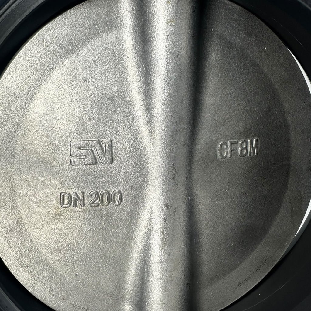 Sigeval FLNV(W)-5 Zwischenflanschklappe DN200 PN16 VITON CF8M Edelstahlventil