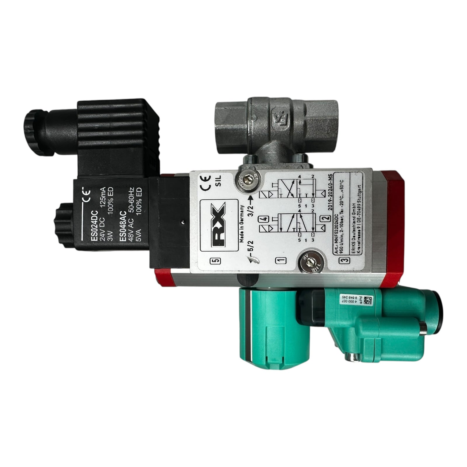 END Kugelhahn DN15 PN40 mit Pneumatik Antrieb RX Ventil P+F Sensor NEU