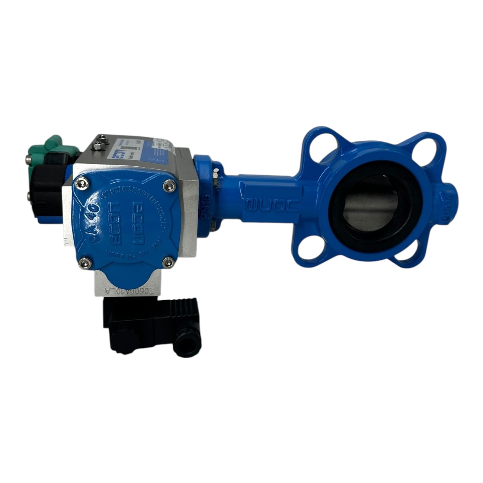 Econ Absperrklappe DN50 PN16 CF8M NBR mit Pneumatik Antrieb RX P+F Sensor NEU