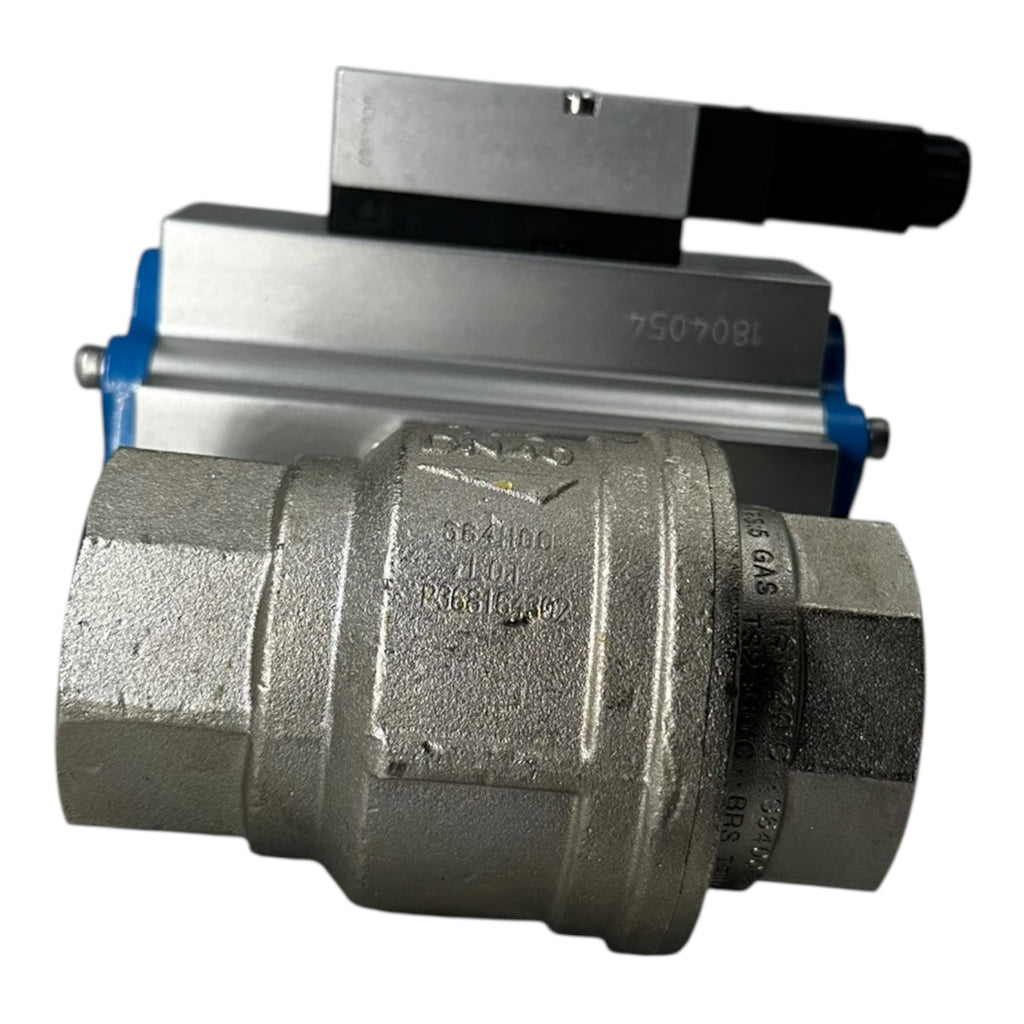 Econ Kugelhahn DN40 PN16 Edelstahl mit Pneumatik Antrieb RX P+F Sensor NEU