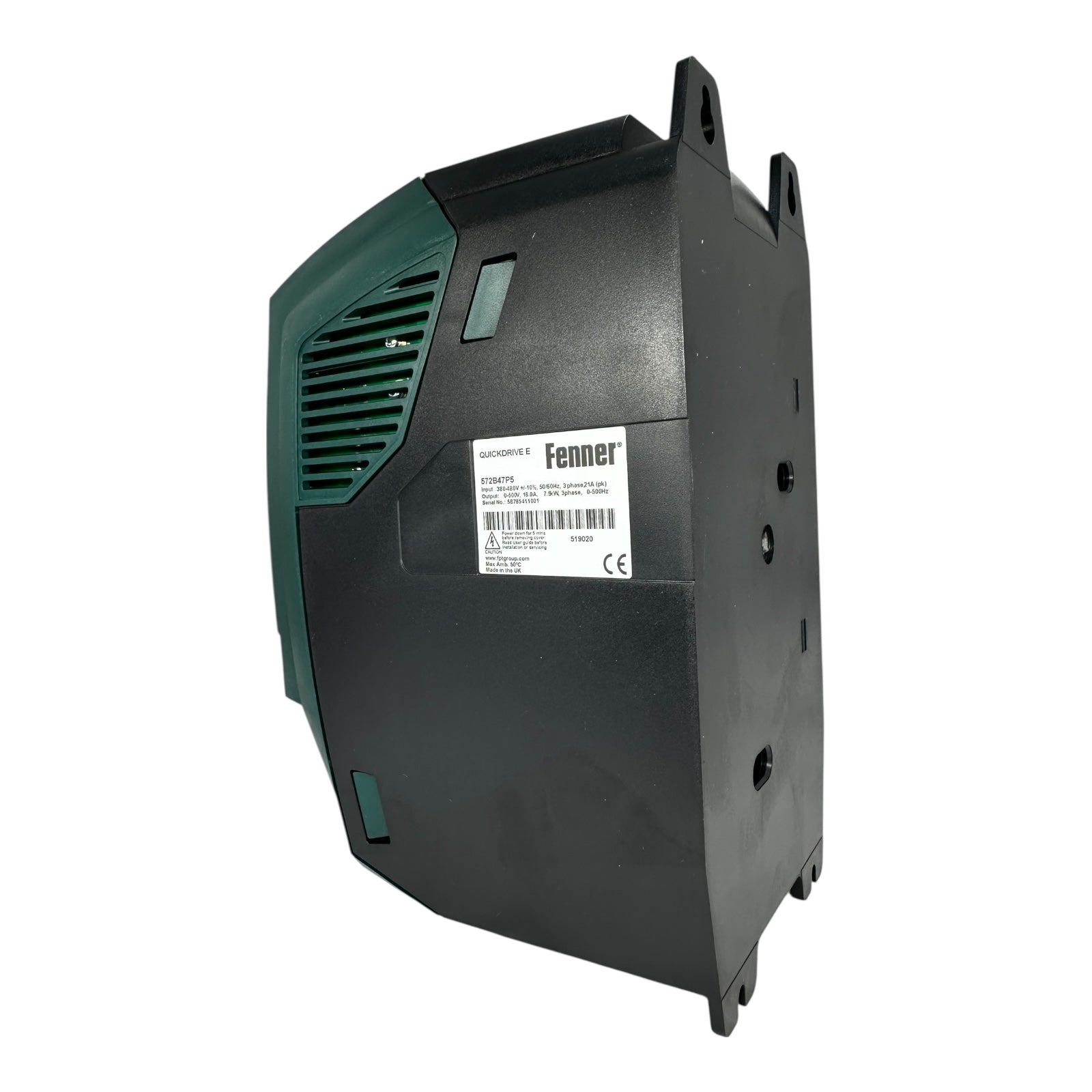 Fenner QuickDrive E 572B47P5 Frequenzumrichter 7,5 kW 18A 3-Phasen 480 V neu