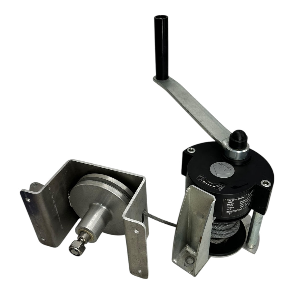 Haacon WV300-205986 Seilwinde 3kN 4mm Seil Handwinde mit Halterung