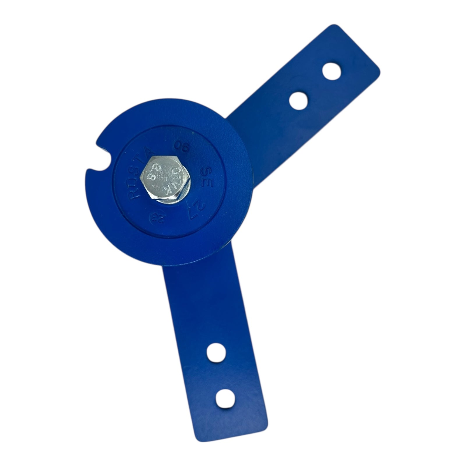 Rosta SE27 Schwenkspannarm Gummifeder-Element Spannvorrichtung blau