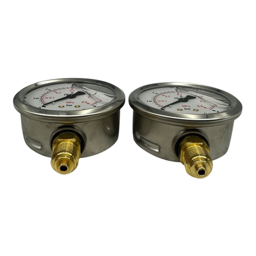 2x WIKA Manometer 213.53.063 0–6 bar G1/4B CL 1.6 EN 837 Messgerät Druckanzeige