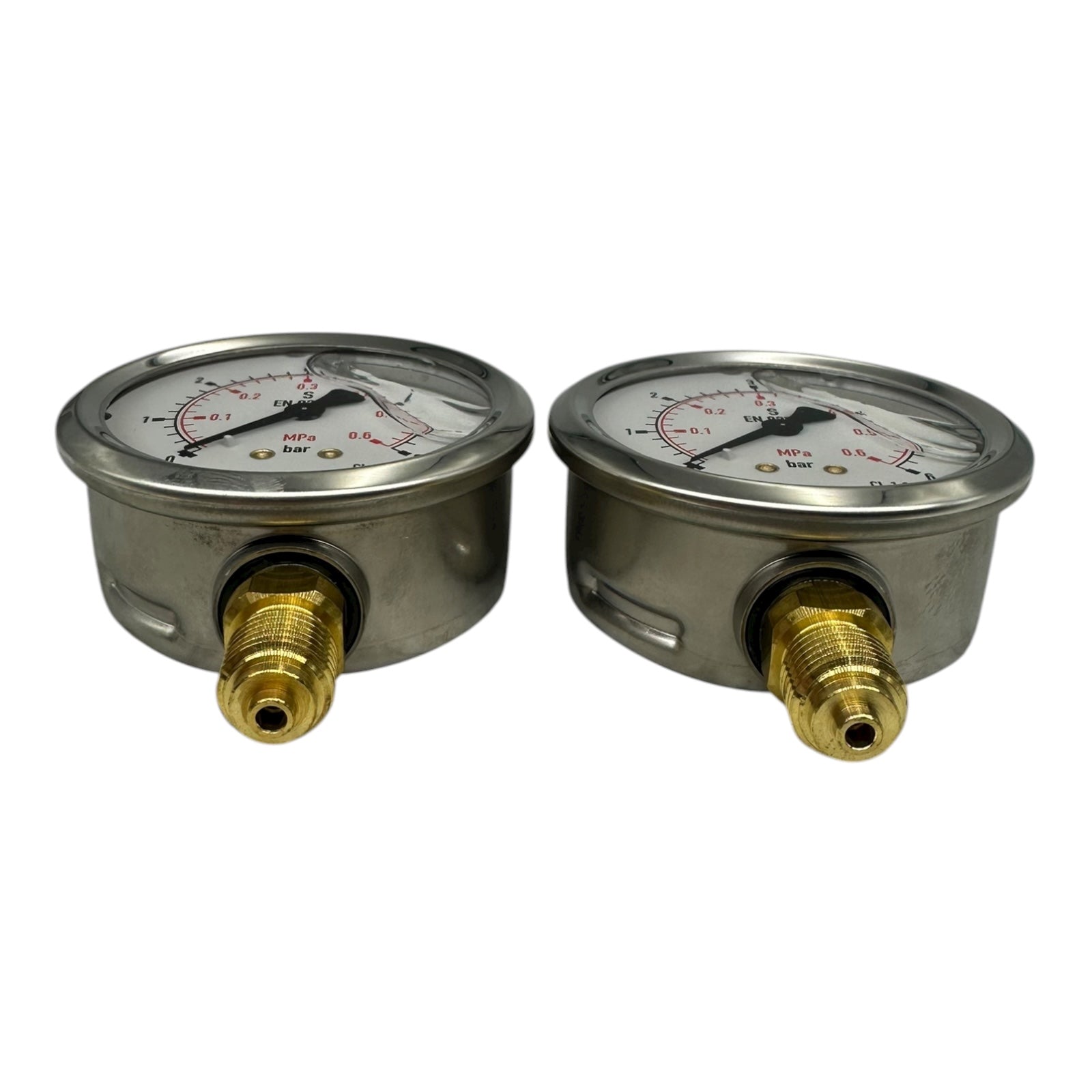 2x WIKA Manometer 213.53.063 0–6 bar G1/4B CL 1.6 EN 837 Messgerät Druckanzeige