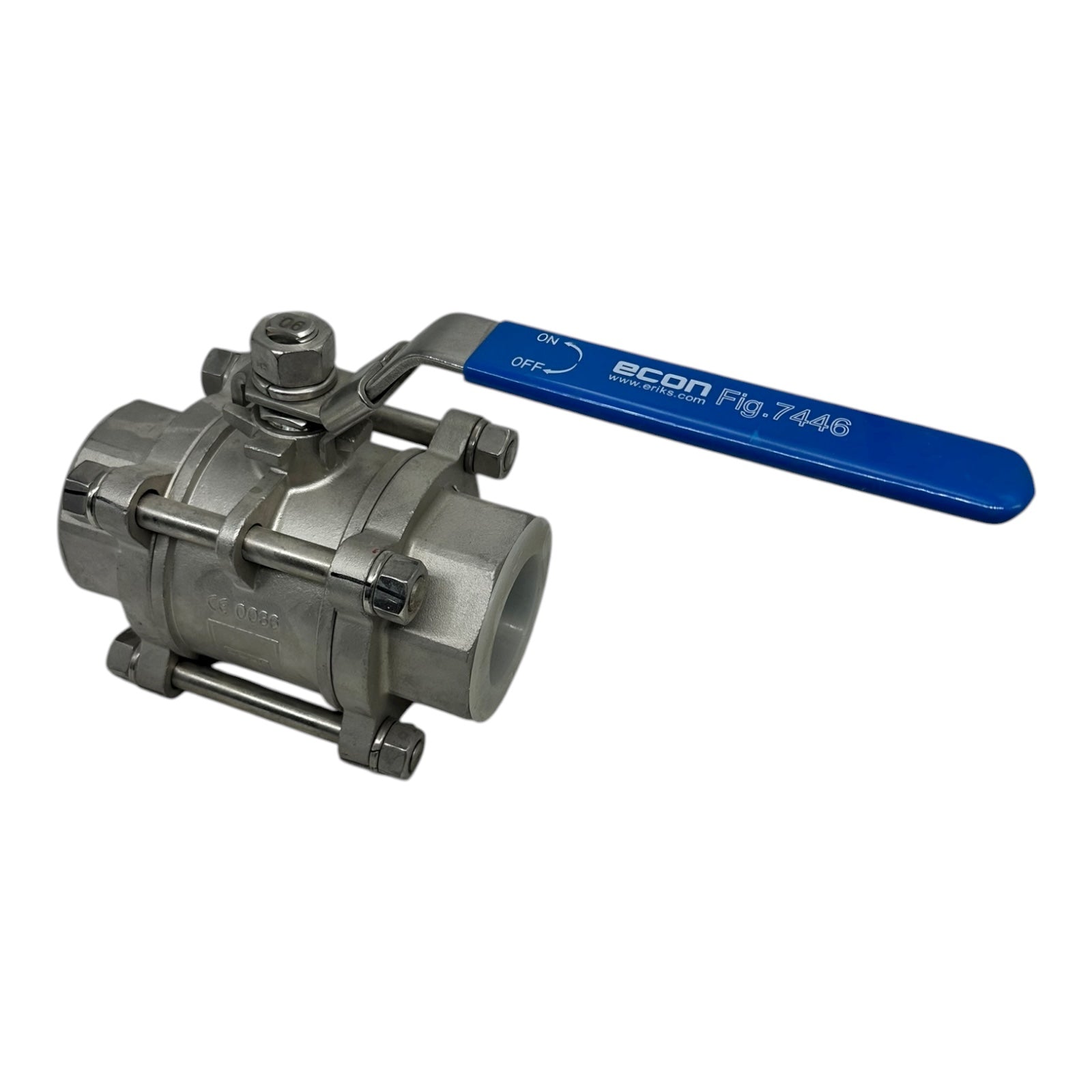 Econ Fig.7446 Kugelhahn DN259 2½” Edelstahl 1.4408 1000WOG PN69 PTFE