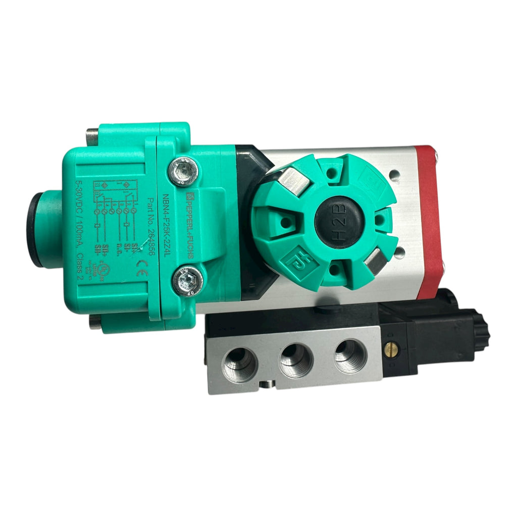 END-Armaturen EC016070EDN15 Messing Kugelhahn DN15 PN40 mit Pneumatik Antrieb