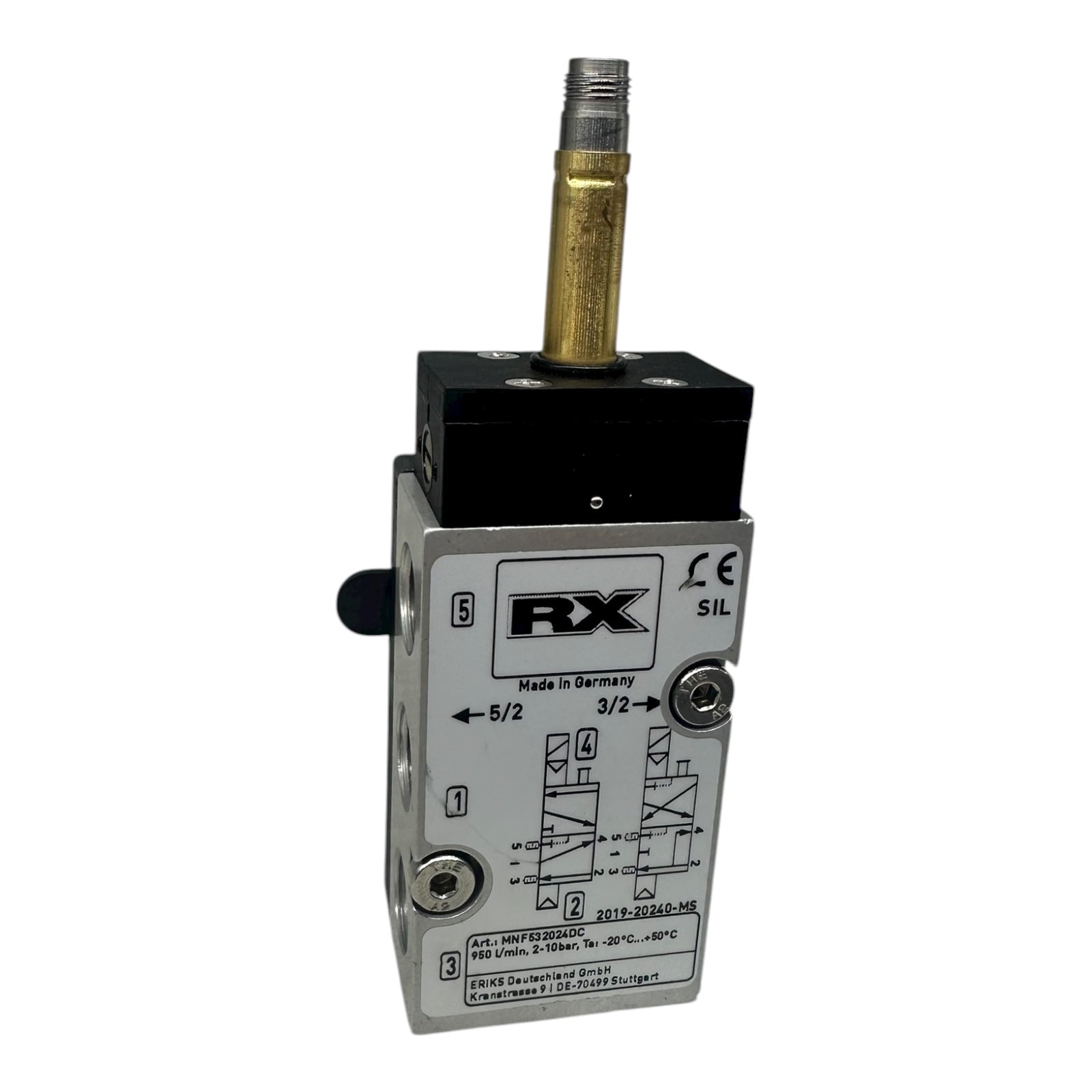 RX Pneumatikventil MNF5S20240DC 5/2-Wege Ventil 950 l/min 2–10 bar Neu