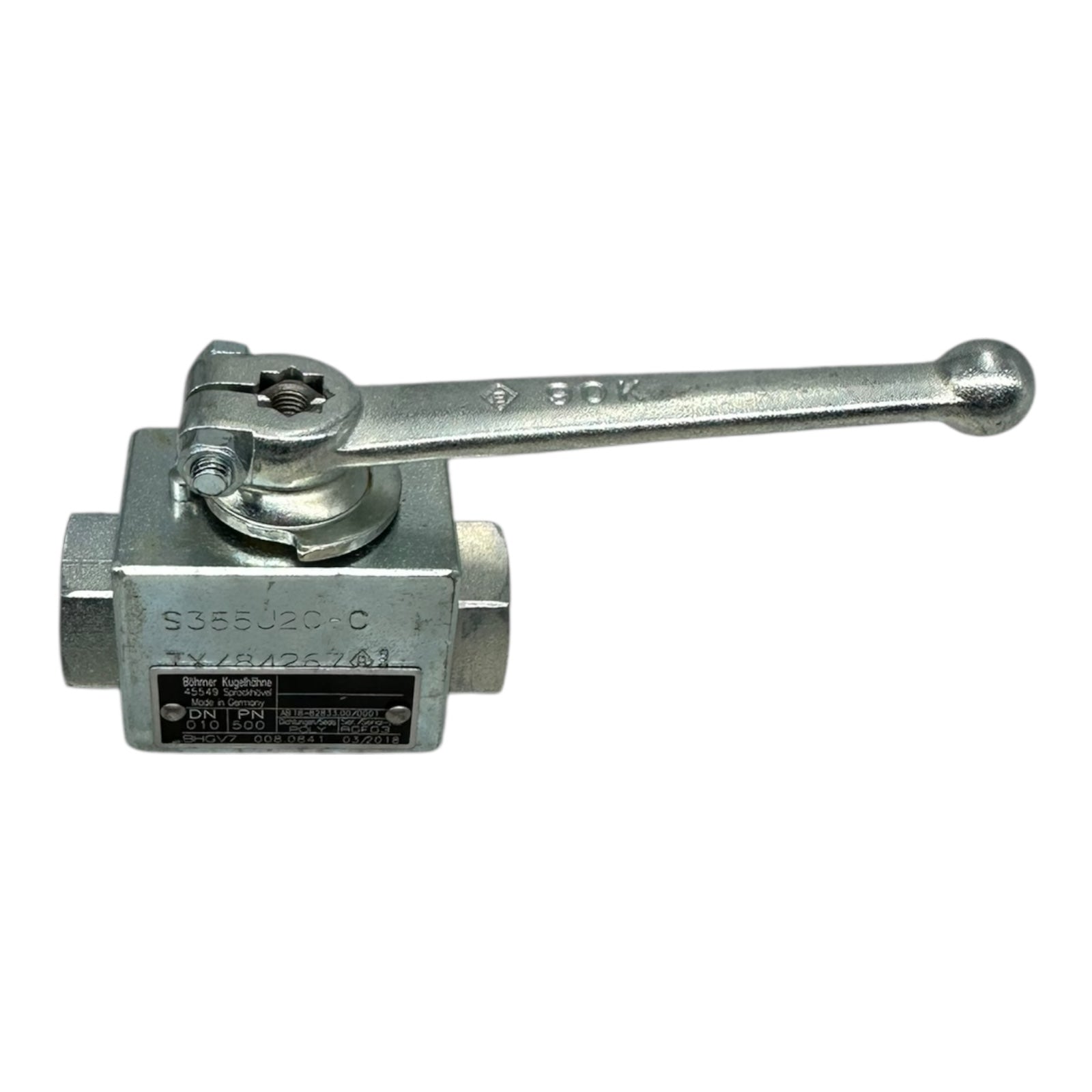 Böhmer Kugelhahn DN10 PN500 BHGV7 AB18-82833.00/0001 Hydraulik