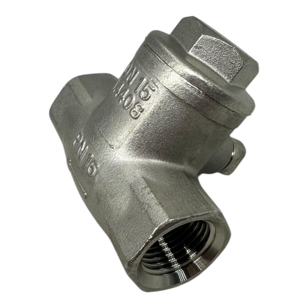 Edelstahl Rückschlagventil DN15 1/2” PN16 1.4408 Rückflussverhinderer Neu