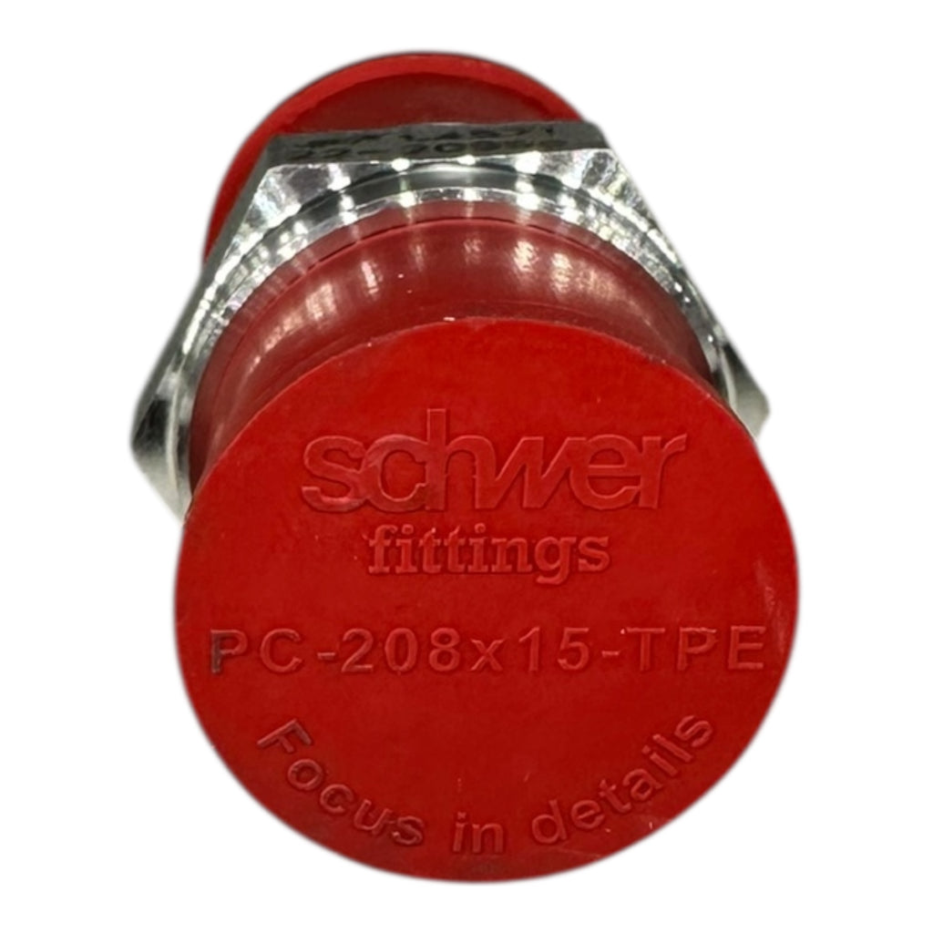 4x Schwer SR-505G12 Doppel-Einschraubstutzen G1/2” Edelstahl 1.4571 PC-208x15