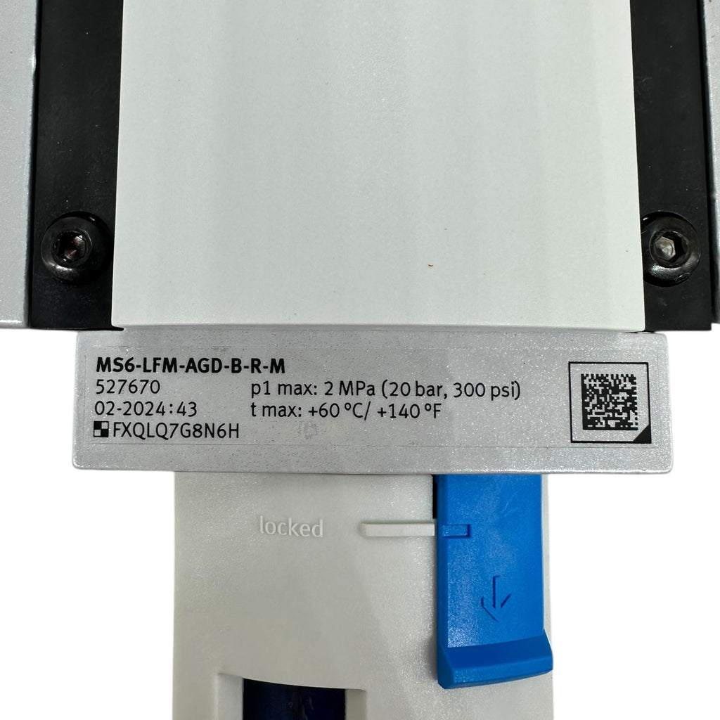Festo MS6-LFM-AGD-B-R-M Feinfilter 527670 MS6 Serie 20 bar 1/2” Druckluftfilter