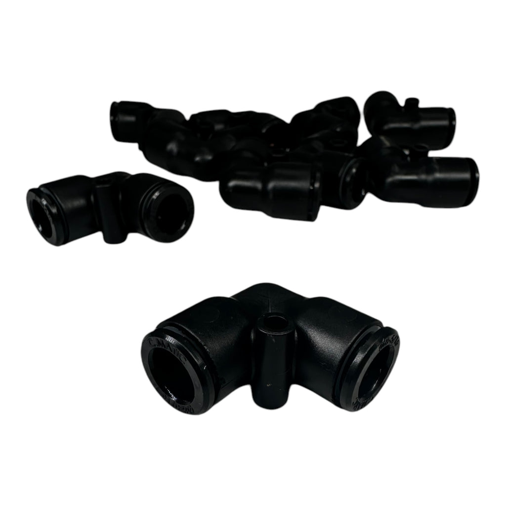 10x Flexion EPV8-FX Steckverbindung POM Winkelstück Verbindungselement, 8mm Rohr