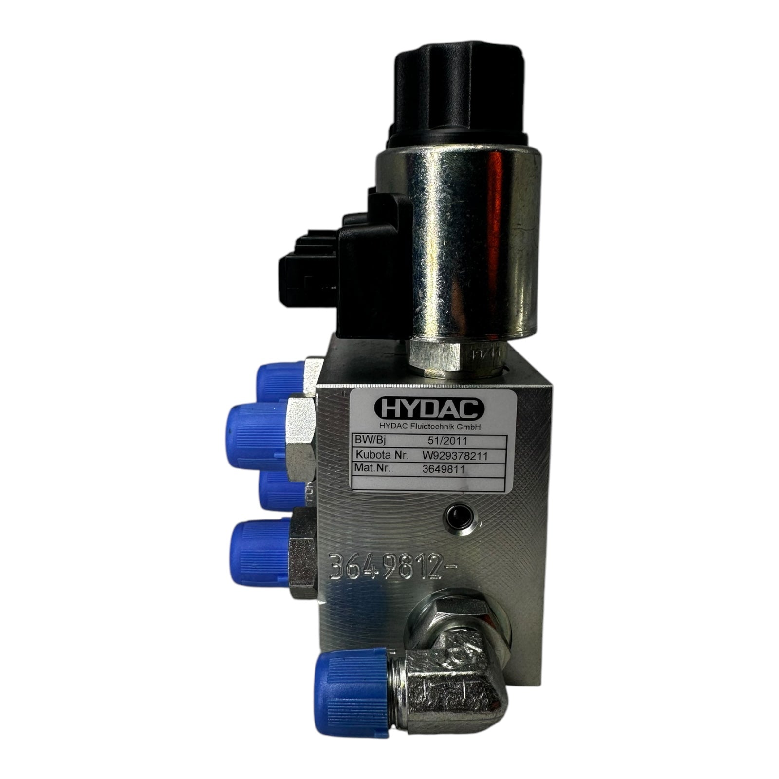 Hydac 3649811 Ventilblock W929378211 2-fach Magnetventil Kubota kompatibel