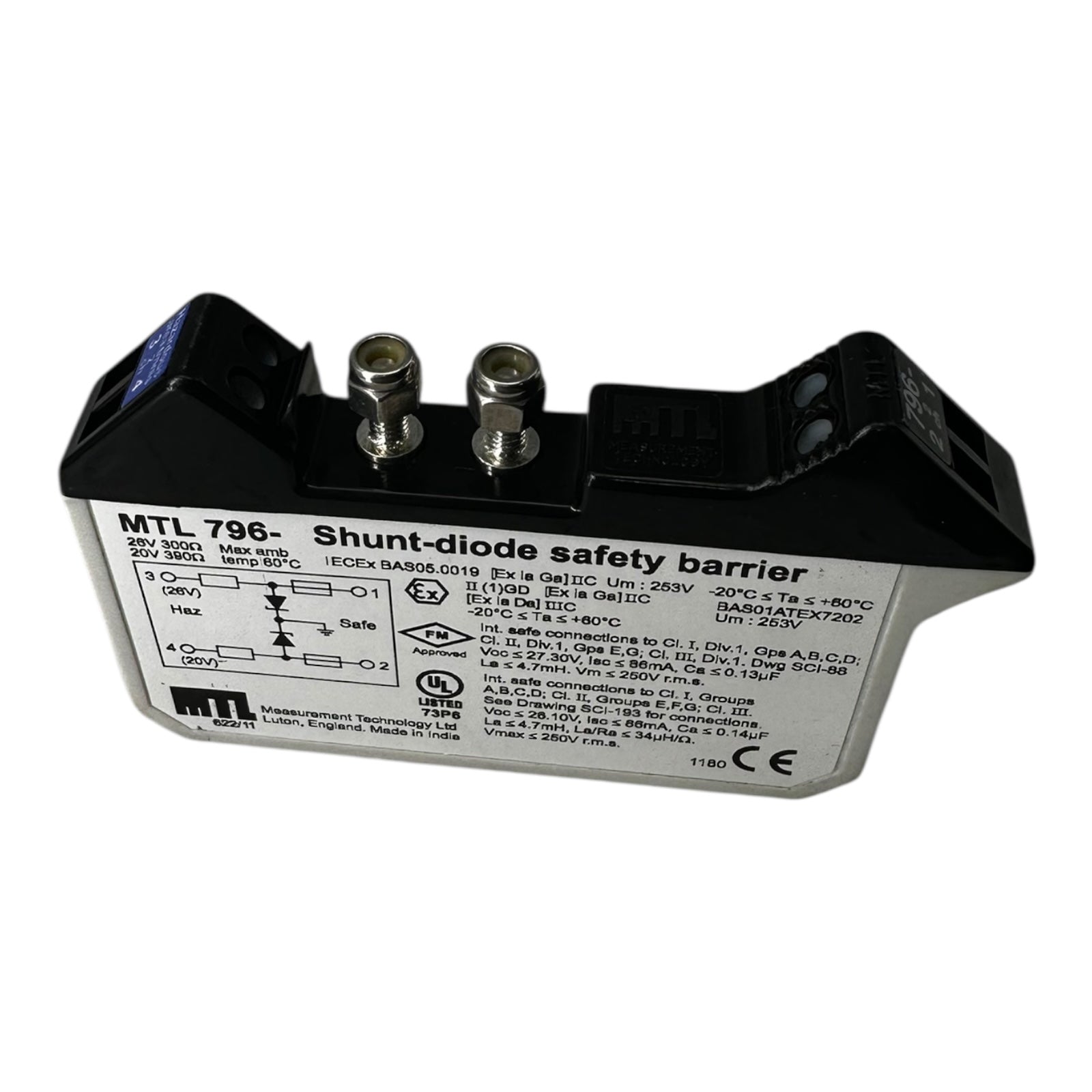 EATON MTL796 Shunt-Diode Safety Barrier Ex-Schutz Trennbarriere MTL 26V 300Ω