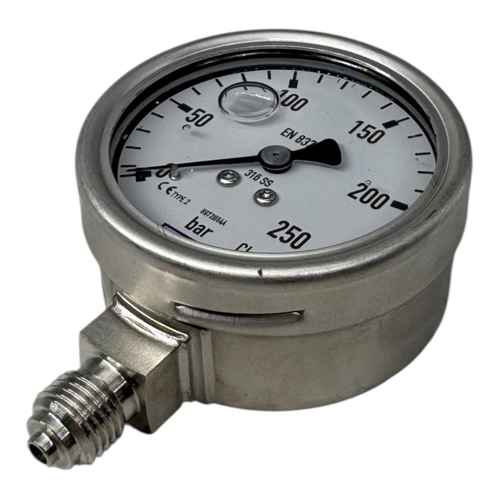 WIKA 233.50.063 Manometer 250bar G1/4B unten Edelstahl 316 Rohrfeder