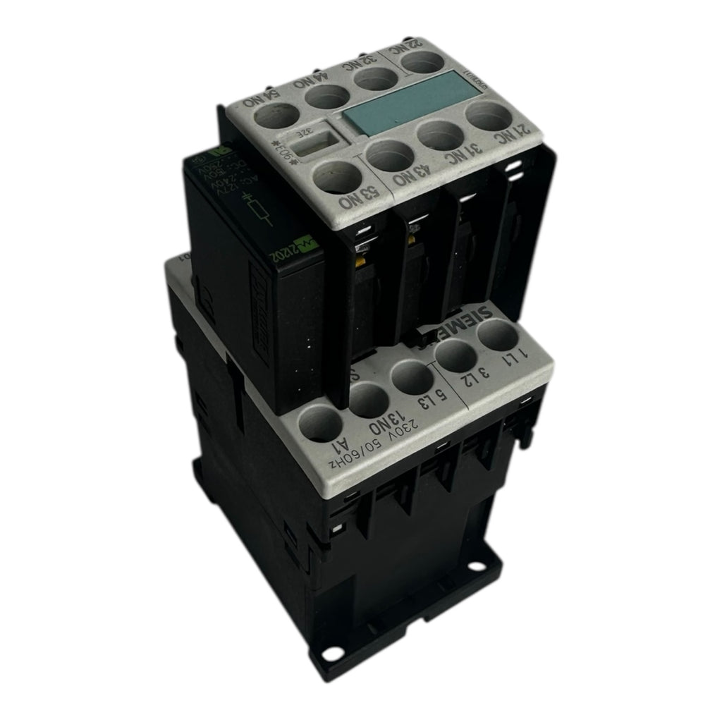 3x Siemens 3RT1015-1AP01 Schütz 3-polig 24V AC Hilfskontaktblock