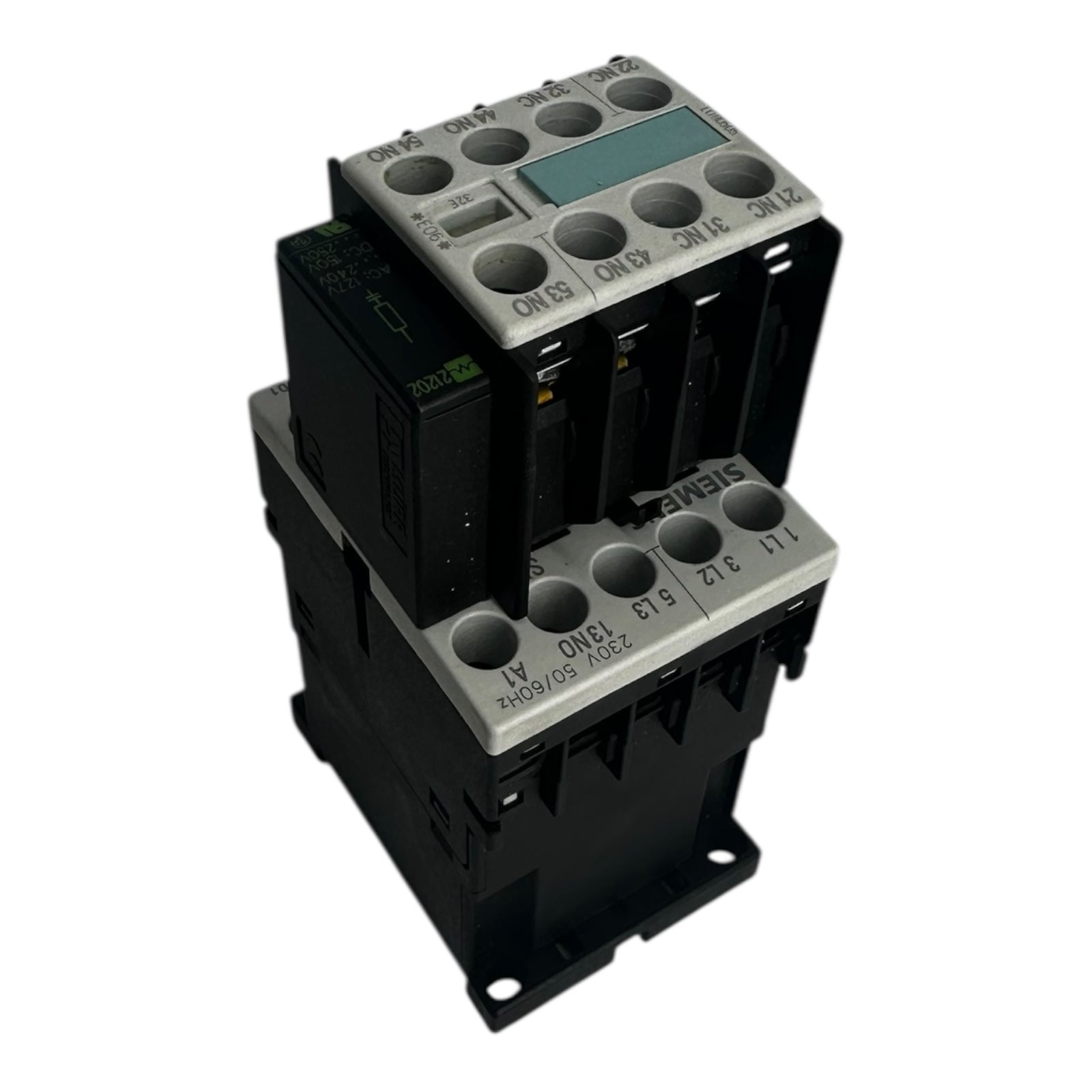 3x Siemens 3RT1015-1AP01 Schütz 3-polig 24V AC Hilfskontaktblock
