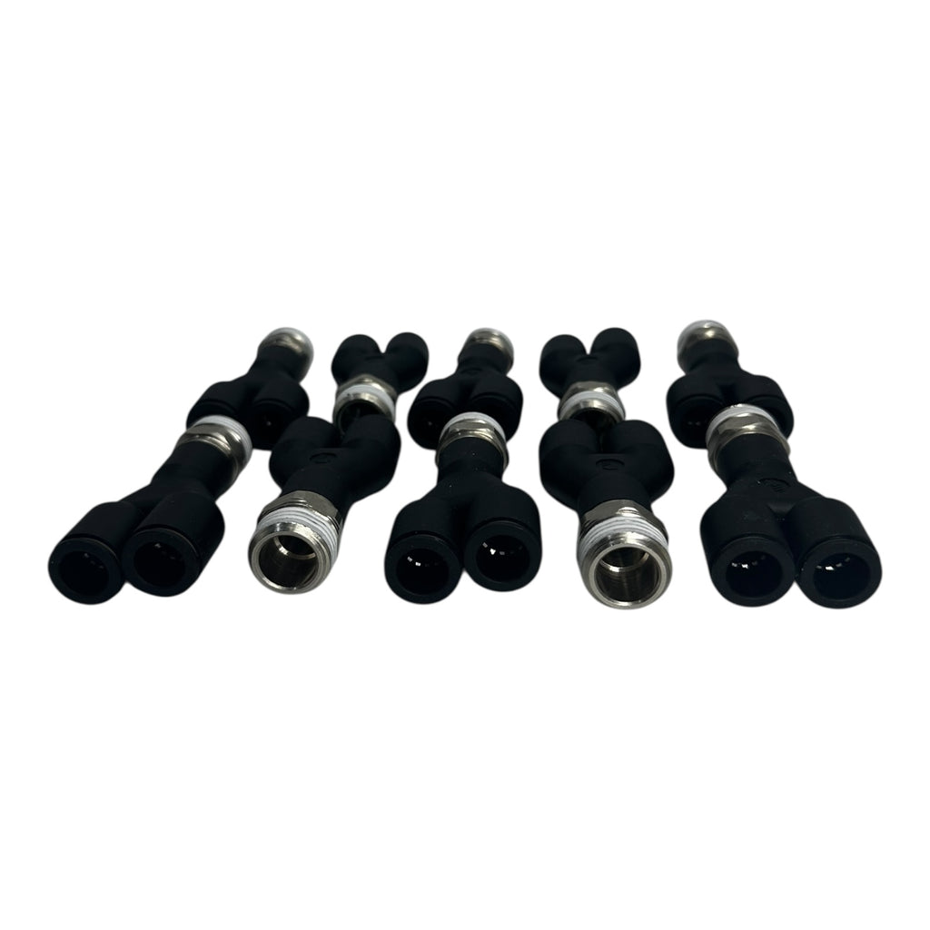 10x Parker Legris LF3000 31481221 Einschraub-Y-Stecker 12mm R1/2 Pneumatik