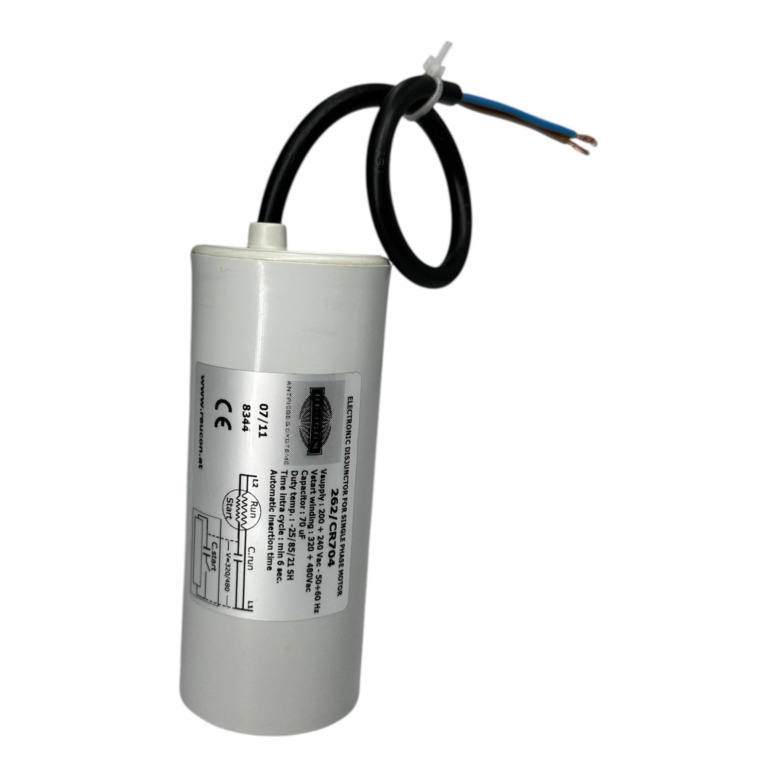 Reucon 262/CR704 Anlaufrelais 70uF 200-240V 1~ Motorstarter
