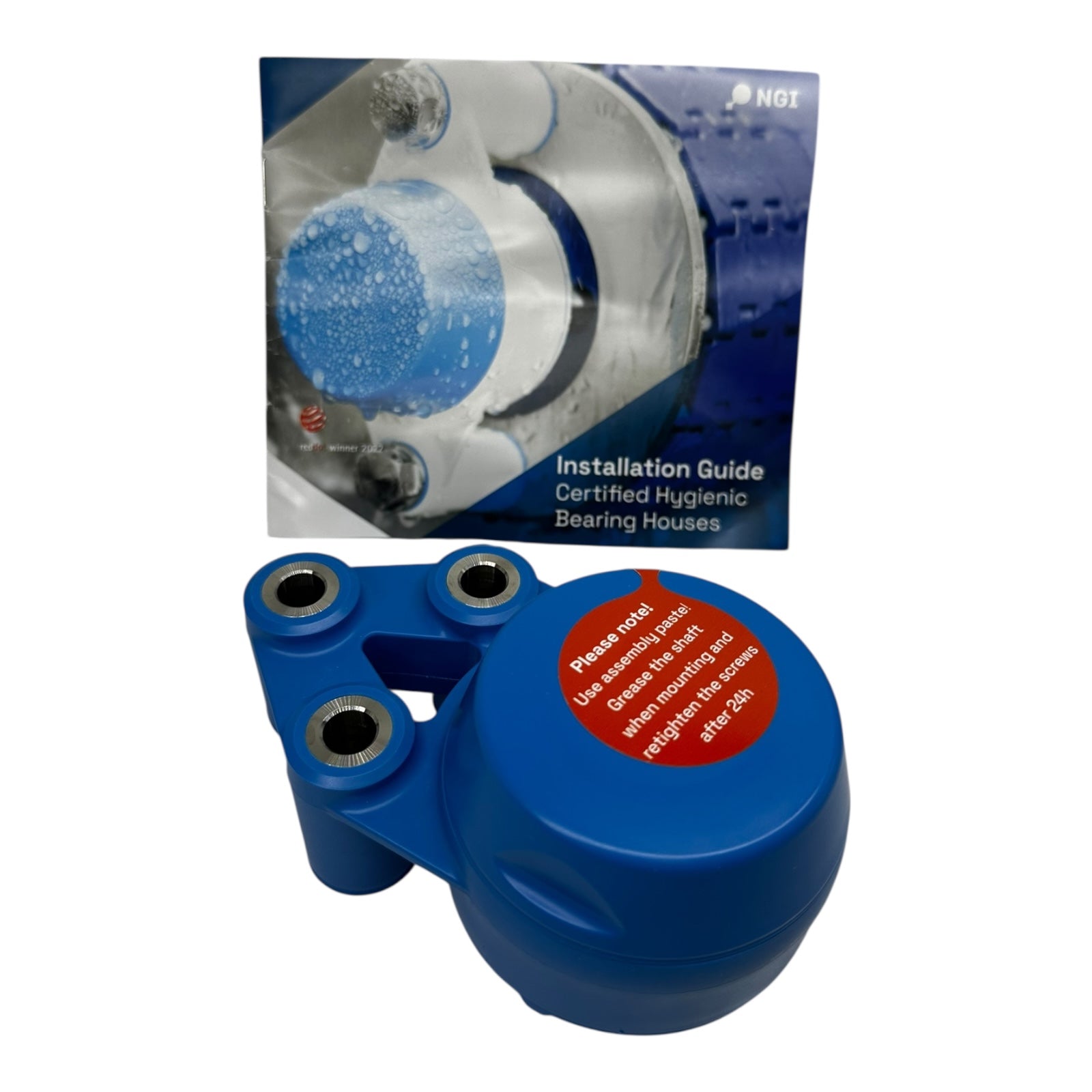 NGI 9007759 Hygienisches Lagergehäuse XB3FC62 Edelstahl IP69K FDA