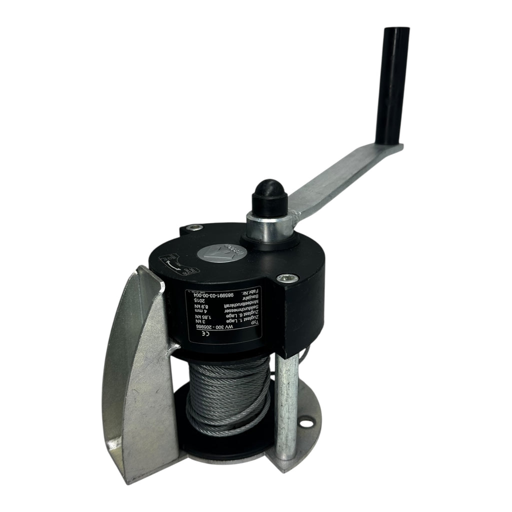 haacon Handseilwinde WV 300 Seilwinde 3kN 4mm Seil Haken manuell