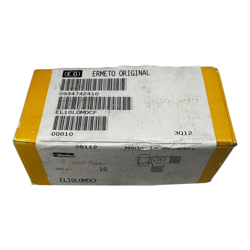 10x Parker Ermeto EL10LOMDCF Hydraulik T-Stück Verschraubung 10mm Außengewinde