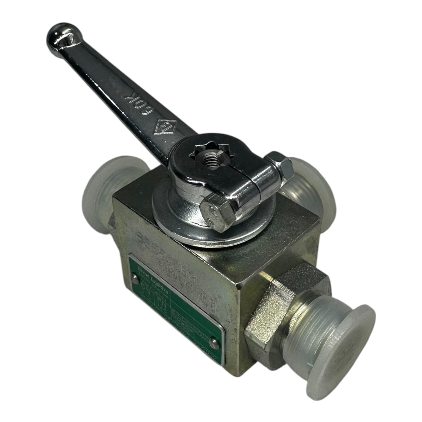 Böhmer Kugelhahn DN10 PN25 3-Wege Ventil Edelstahl PTFE Dichtung