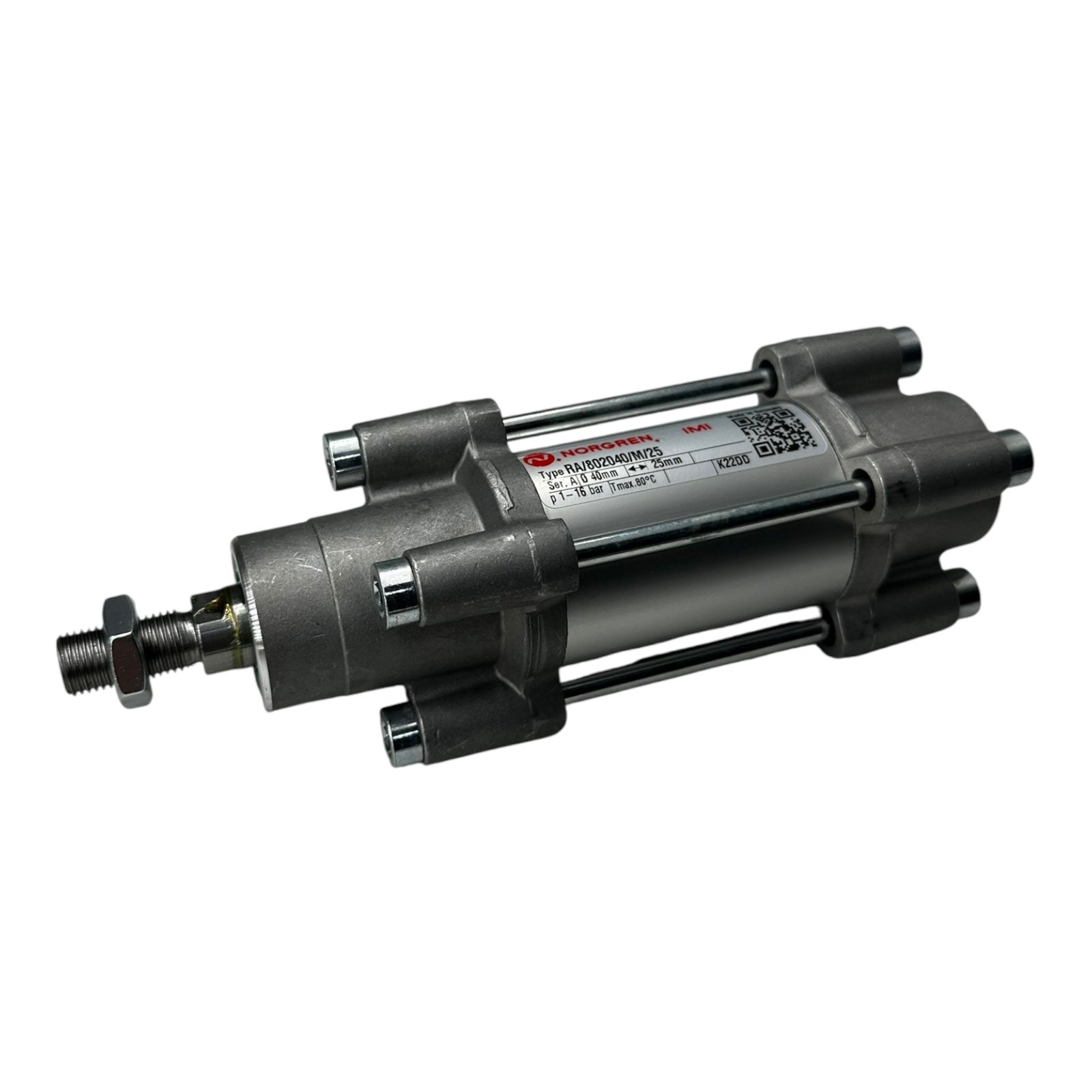 Norgren RA/802040/M/25 Pneumatikzylinder Ø40mm Hub 25mm 1–16bar