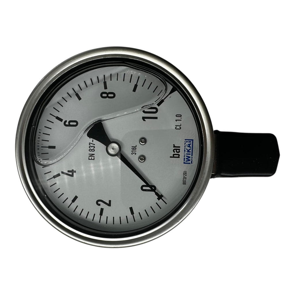 WIKA Manometer 233.50.100 10 bar G1/2B unten 316L Edelstahl Druckmesser
