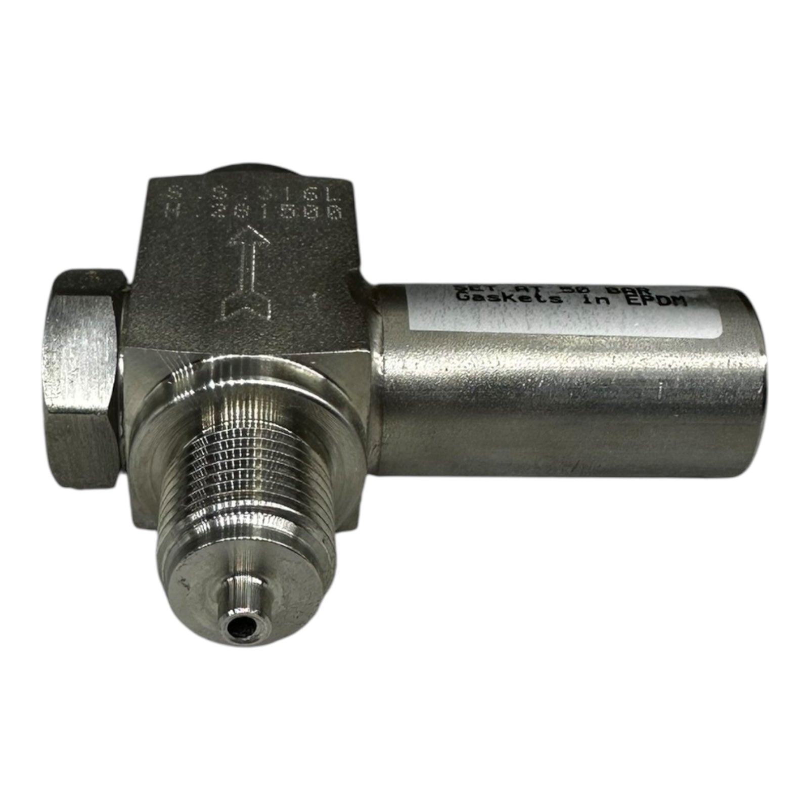 Sicherheitsventil 1/2” Edelstahl 316L Set 50 bar EPDM Dichtung Überdruckventil