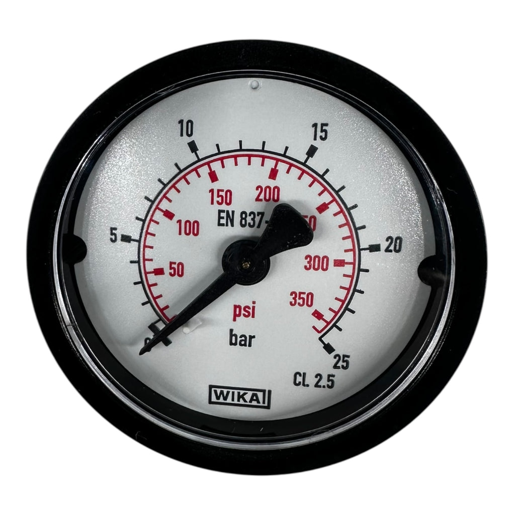 WIKA Manometer EN 837-1 0–25 bar 0–350 psi Druckmesser Ø63mm CL 2.5 neu