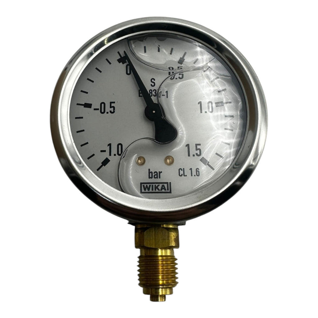 WIKA Manometer 213.53.063 -1/+1,5 bar G1/4B Ø63mm Unteranschluss CL1.6