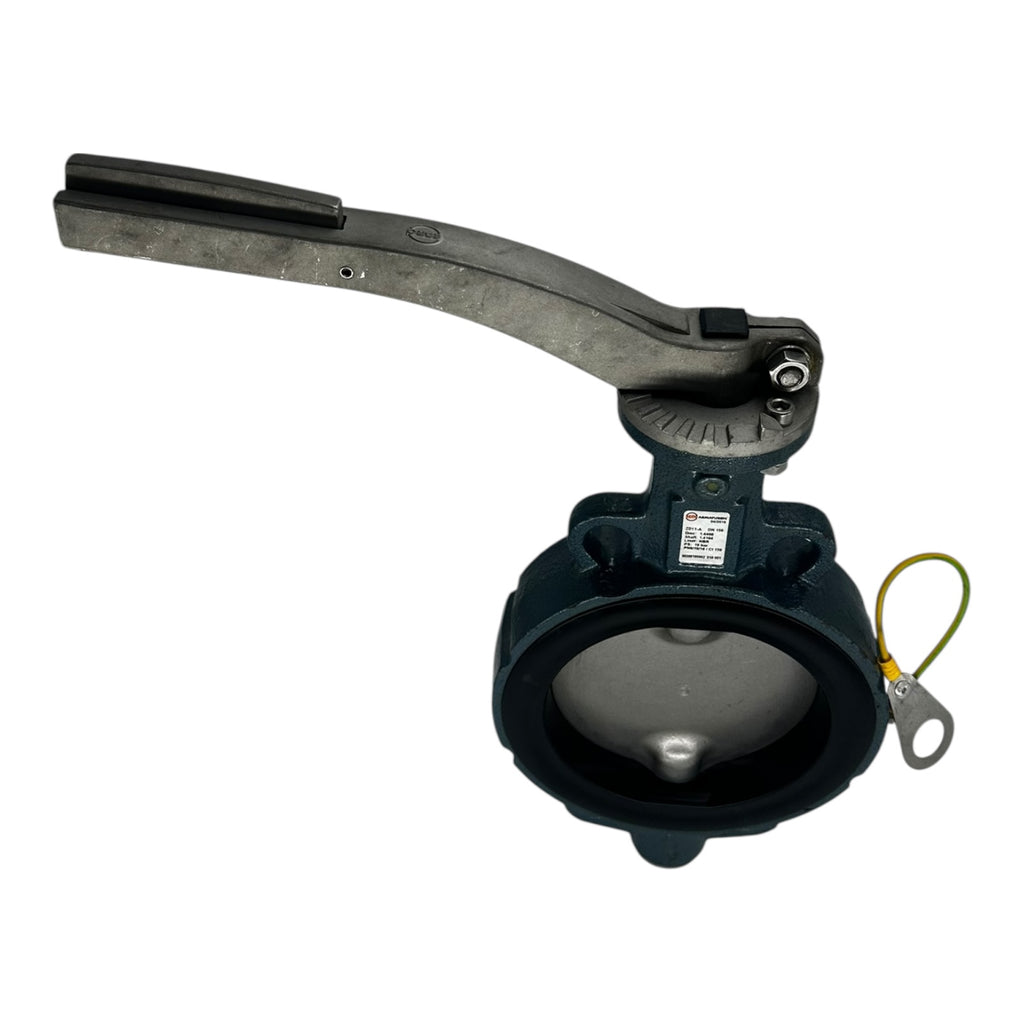 Ebro Z011-A Absperrklappe DN150 PN10 NBR Edelstahl 1.4408/1.4104 Handhebel