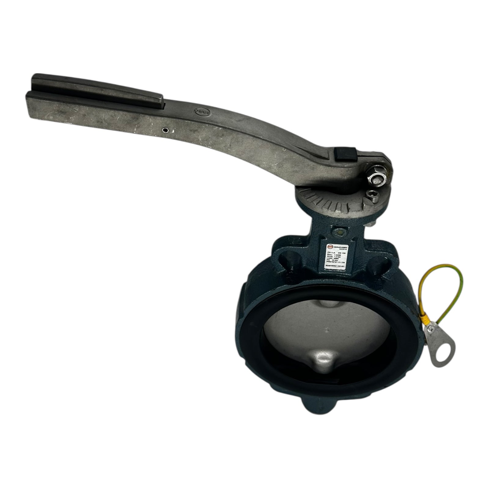Ebro Z011-A Absperrklappe DN150 PN10 NBR Edelstahl 1.4408/1.4104 Handhebel